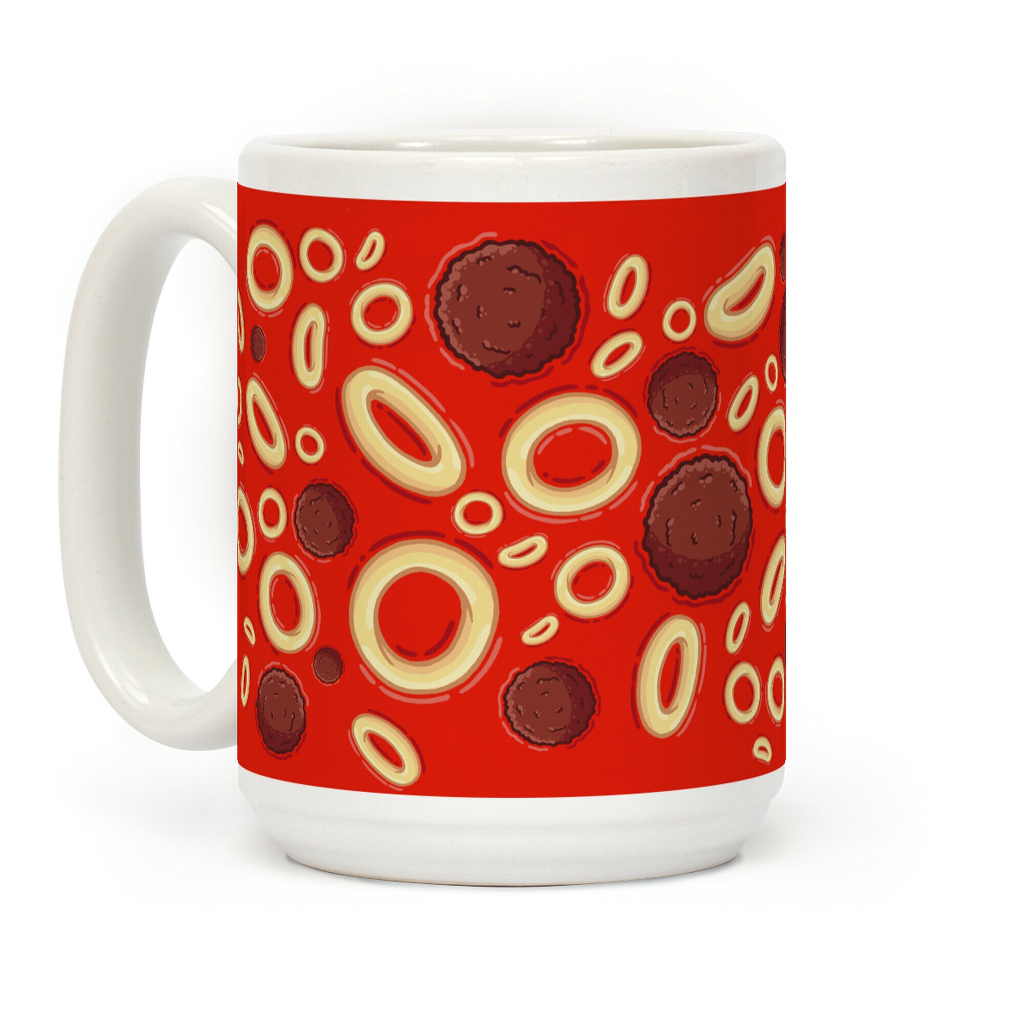 Spaghettios With Meatballs Pattern Coffee Mug